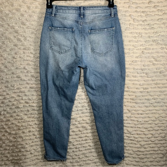 REWASH JEANS WOMANS 7 JUNIORS DISTRESSED THRASHED BEACH CASUAL OUTDOOR TAPERED S - Picture 9 of 13